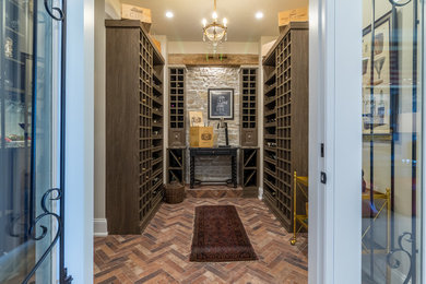 Elegant wine cellar photo in Minneapolis