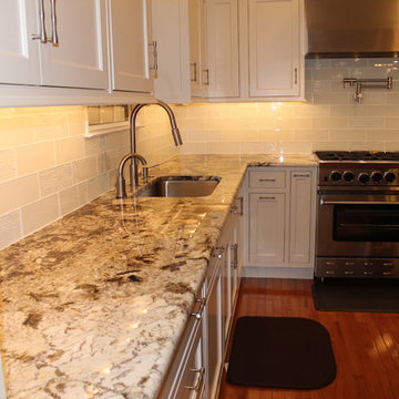 Shrock Shaker Style Cabinets, Copenhagen Granite from Vitoria-Brazil