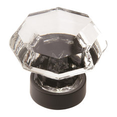 Traditional Classics 1-5/16" Clear/Black Bronze Cabinet Knob