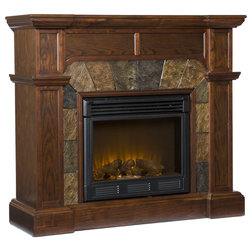 Traditional Indoor Fireplaces Cypress Electric Fireplace, Espresso