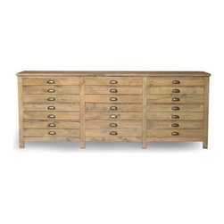 Reclaimed Three Unit Buffet - Buffets And Sideboards