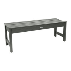 Highwood USA - Lehigh Picnic Bench, Coastal Teak, 4' - Outdoor Benches