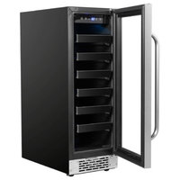 12" Built-In 20 Bottle Undercounter Stainless Steel Wine Refrigerator