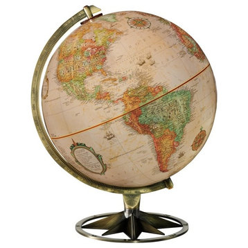 Compass, Rose 12" Antique Desk Globe