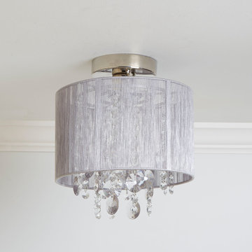 Silvia String Beaded Flush Mount Ceiling Light