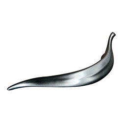 Dartefax - Eucalyptus Leaf Pull, Antique Brass, Left - Cabinet And Drawer Handle Pulls