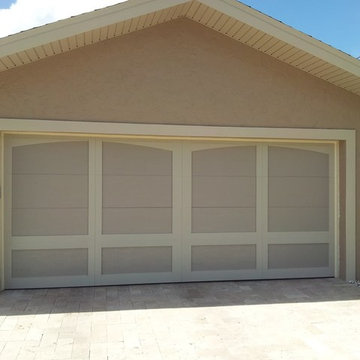 Haas Traditions Beige Overlay Garage Door
