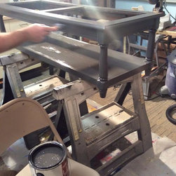 From Coffee Table To Bench for $50 - Upholstered Benches