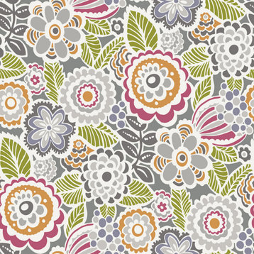 Lucy Multicolor Floral Wallpaper Bolt