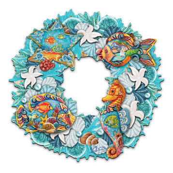 Costal Sea Creatures Wreath