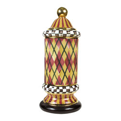 Argyle Column Canister | MacKenzie-Childs - Bathroom Canisters