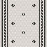 Adama - Adama Black & White Vinyl Rug/Mat (Tuxedo_B), 31.5'' X 47.24" - ADAMA's beautifully designed high-quality PVC / Polyester rugs are an ideal flooring solution for your home. This collection is inspired by art, architecture, textures and history to bring to you colorful and rich designs, with high attention to details.