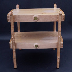 Custom Figured Maple Side Table - Products