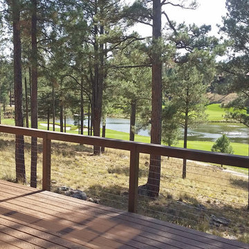 Flagstaff, AZ: Cable Infill for Deck Rail Overlooking Golf Course