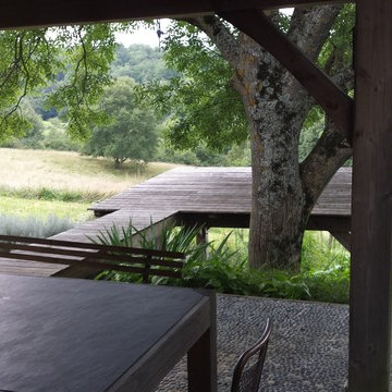 Timber frame hillside extension