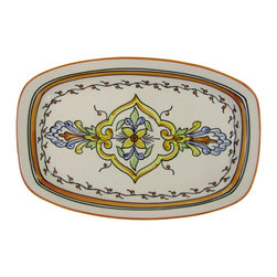 Le Souk Ceramique - Rectangular Stoneware Platter Salvena Design - Serving Dishes And Platters