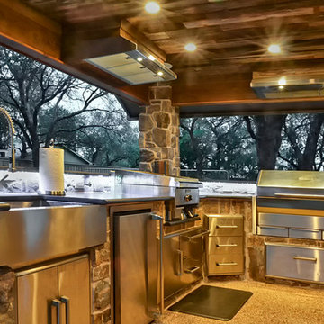 A Rustic Outdoor Kitchen Addition