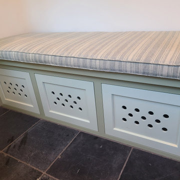 Custom cabinets and bench
