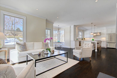 Transitional home design photo in New York