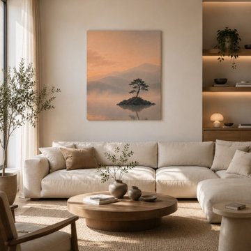 Still Waters - Minimalist Landscape Wall Art