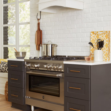 Black, Solid, Real Wood, White Birch, Kitchen Cabinets