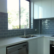 Subway tile splash backs