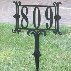 House Number Yard Stake - House Numbers
