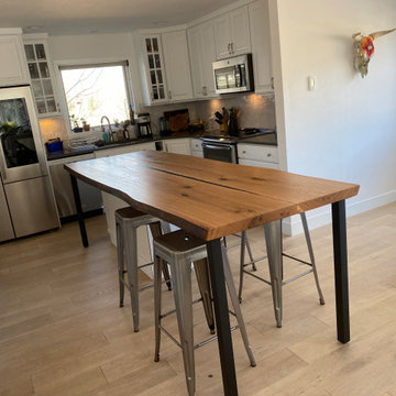Kitchen Island White Oak Wood Countertop
