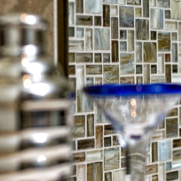 Random Square Glass Mosaic Feature Box