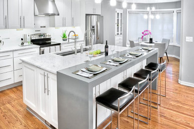 Inspiration for a contemporary kitchen remodel in Other