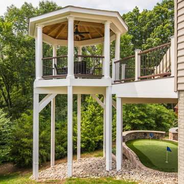 Putting green under deck