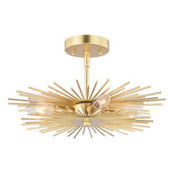 modern gold flush mount ceiling light