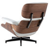 Leather Swivel Accent Chair and Ottoman