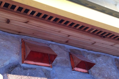 Copper and Stainless Exterior Vents installed