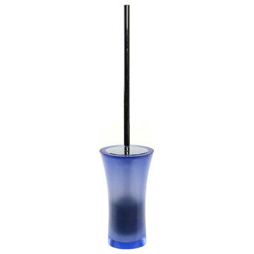 Free Standing Toilet Brush Holder Made From Thermoplastic Resins, Blue