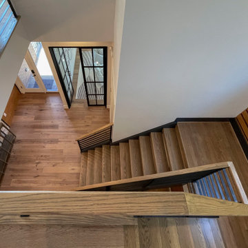 Project #113 | Freestanding Open-Riser Staircase with Twin Stringers