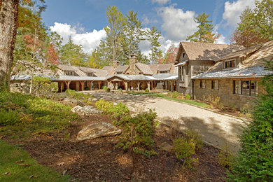 Inspiration for a rustic exterior home remodel in Other