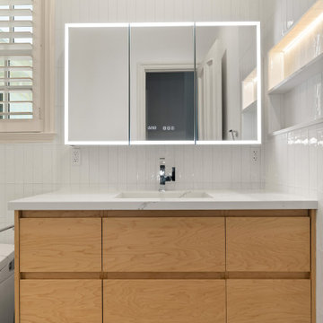 Contemporary Lit-Niche Bathroom by NextGen Home Builders in Los Angeles, CA