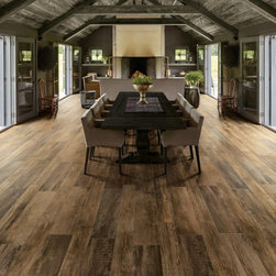 Barn Wood Porcelain Tile - Brown - Wall And Floor Tile