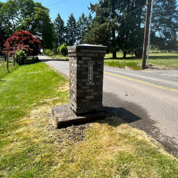 Brick Mailbox Construction in Yamhill
