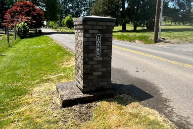 Brick Mailbox Construction in Yamhill