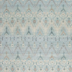 Light Blue Ikat Rug - Rugs