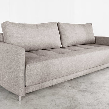 Cresent Deluxe Excess Mixed Dance Grey Sofa Bed by Innovation USA - $2410.00