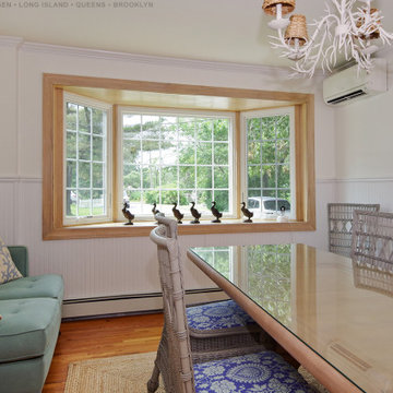 New Bay Window in Delightful Dining Room - Renewal by Andersen Long Island