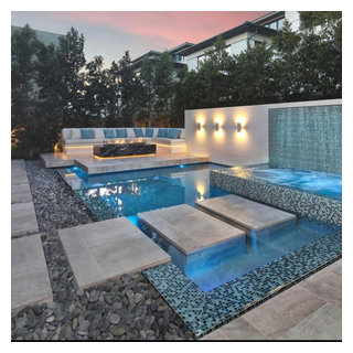 Patio, pool and spa remodeling – Tarzana, CA - Modern - Pool - Los ...
