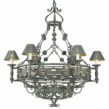 Abner Wrought Iron Chandelier