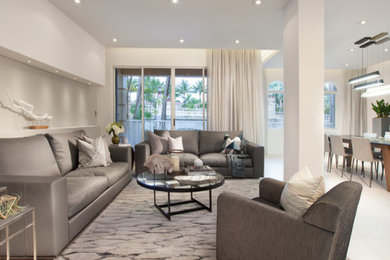 Miami Interior Designers - A Moody Contemporary Home in Aventura, FL