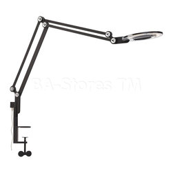 Link Contemporary Clamp Mount Lamp in Black - Table Lamps