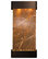 Cascade Springs Water Fountain, Brown Marble, Blackened Copper, Round