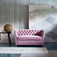 Disraeli Chesterfield Sofa Loveseat, Sage